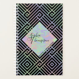 Agenda Patrón simétrico holográfico moderno - Planificado