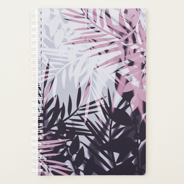 Agenda Patrón tropical azul claro (Anverso)