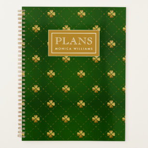 Agenda Patrón verde dorado