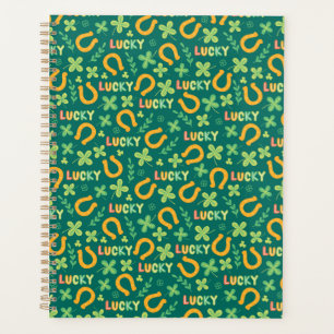 Agenda Patrón verde LUCKY irlandés