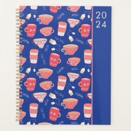 Agenda Patrón Vintage Teacup Peach