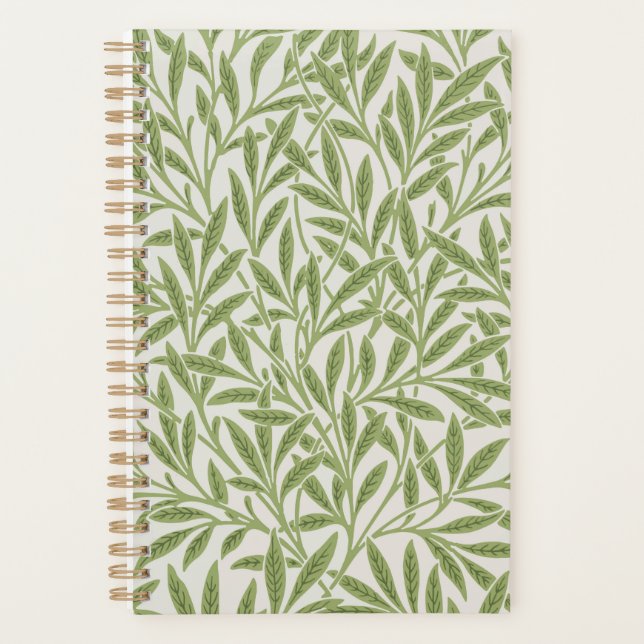 Agenda Pattern of green leafy branches  (Anverso)