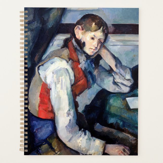 Agenda Paul Cezanne - Niño en el chaleco rojo (Anverso)