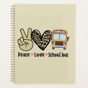 Agenda Paz, amor, autobús escolar