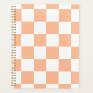 Agenda Peach Fuzz Checkered Gingham Pattern