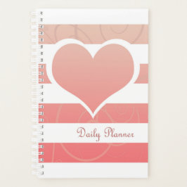 Agenda Peach Naranja Pastel Heart