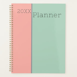 Agenda Peach Soft Peach y Jungle Mist Green personalizado