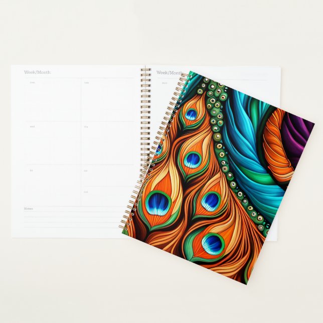 Agenda Peacock Swirl Planner (Demostración)