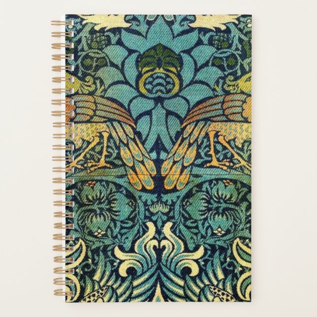 Agenda Peacock Y Dragón William Morris (Anverso)