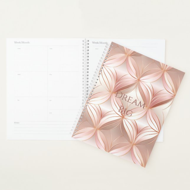 Agenda Pearl Rubor Pink Rose Gold (Demostración)
