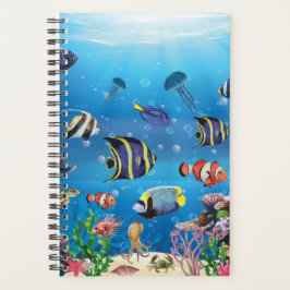 Agenda Peces tropicales nadando en el lecho marino