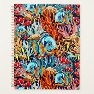 Agenda Peces Tropicales Vibraciones Veraniegas Coloridas