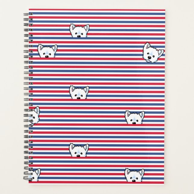 Agenda Peekaboo Westies KiniArt (Anverso)