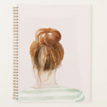Agenda Pelo Rojo Top Knot Bun<br><div class="desc">Top Knot Sailor Stripes II de Jennifer Paxton Parker. | 138996GG</div>