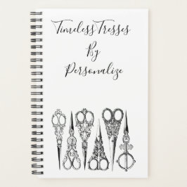 Agenda Peluquería victoriana tijeras elegante