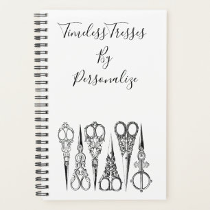 Agenda Peluquería victoriana tijeras elegante