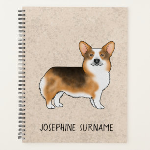 Agenda Pembroke Welsh Corgi Tricolor de Cabeza Roja y Nom