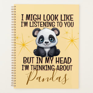 Agenda Pensar en Pandas - Gracioso Personalizado