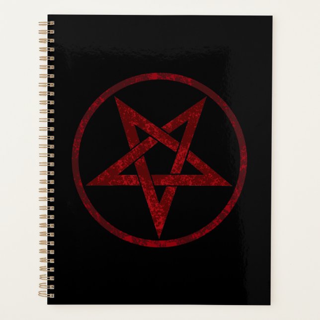 Agenda Pentagram del diablo Rojo (Anverso)