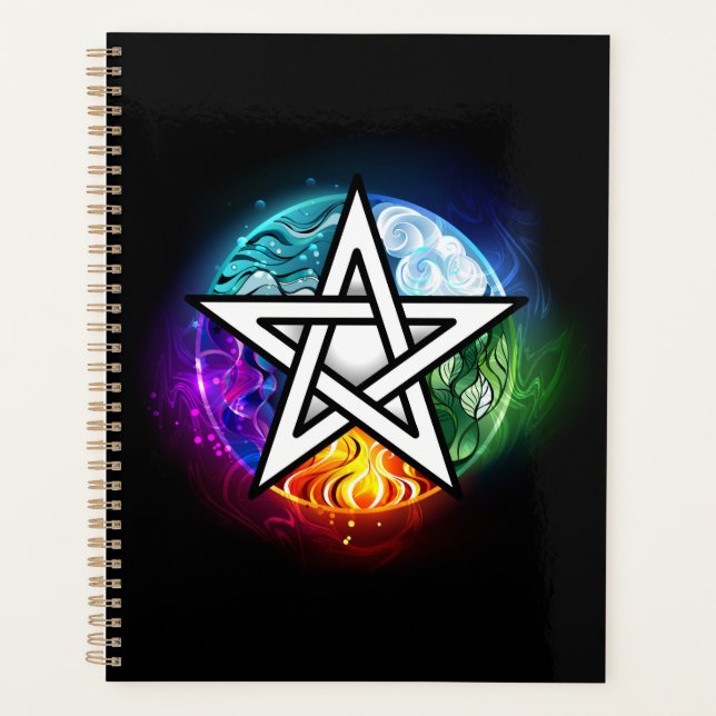 Agenda Pentagrama de Wiccan (Anverso)