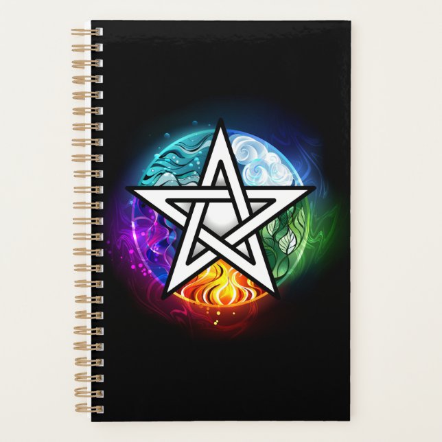Agenda Pentagrama de Wiccan (Anverso)