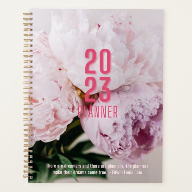 Agenda Peony Flower Planner (Anverso)
