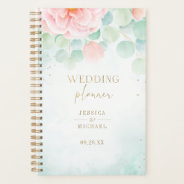 Agenda Peony Greenery Eucalyptus Monograma Boda