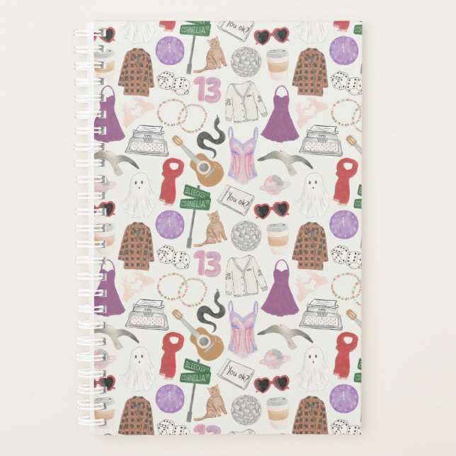 Agenda Pequeña (5,5" x 8,5"), cubierta dura, plan de espi (Anverso)