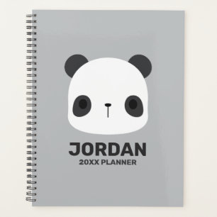 Agenda Pequeño oso oso panda con nombre personalizado