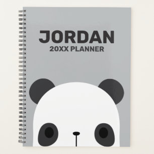 Agenda Pequeño oso oso panda con nombre personalizado
