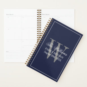 Agenda Pequeño personalizado monograma de la reagrupación