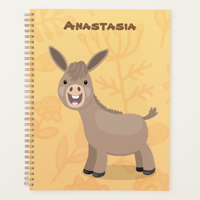 Agenda Pequeño y feliz ilustracion de personalizado de bu (Anverso)