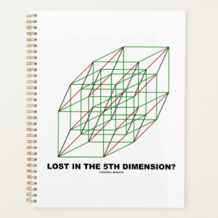 Agenda ¿Perdido En La 5ª Dimensión? Humor de cubo geométr