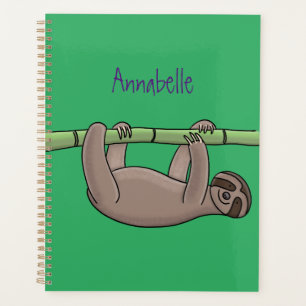 Agenda Pereza sonriente suave en el ilustracion personali