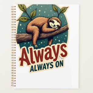 Agenda Perezoso Vintage Cita Perezosa Divertida Diseño Ef