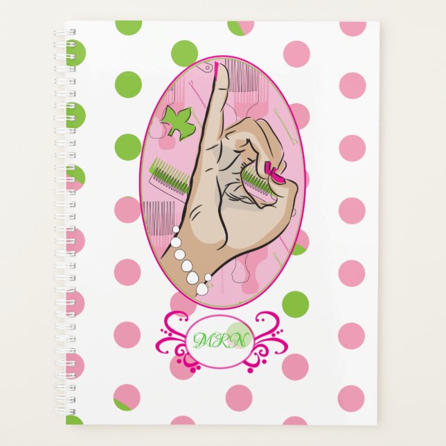 Agenda Perfecto rosa (Anverso)