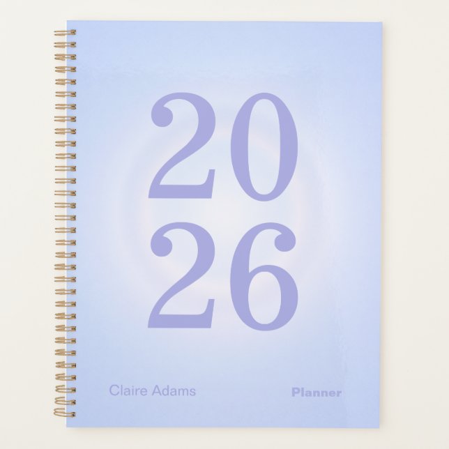Agenda Periwinkle Aura Big Year Planner (Anverso)