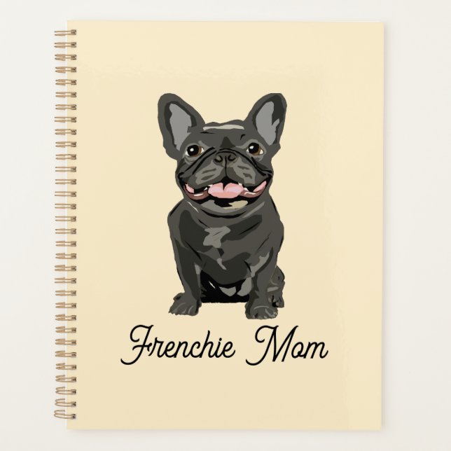 Agenda Perrito adorable, bulldog francés (Anverso)