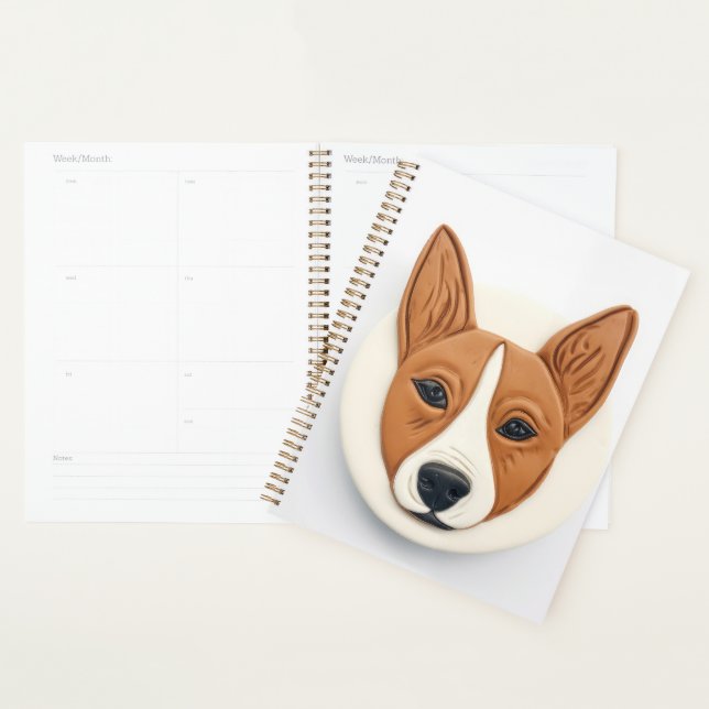 Agenda Perro Basenji Inspirado en 3D (Demostración)