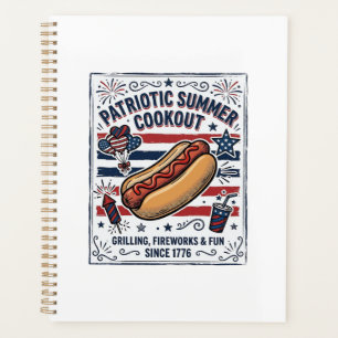 Agenda Perro Caliente Patriótico Vintage Cookout