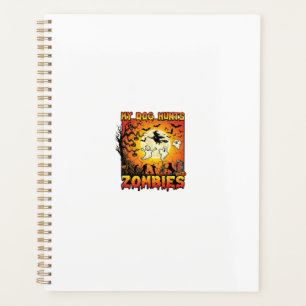 Agenda Perro Caza Zombies Fantasmas de Halloween Bruja Lu