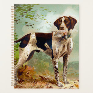 Agenda Perro cazador con pájaro en la boca