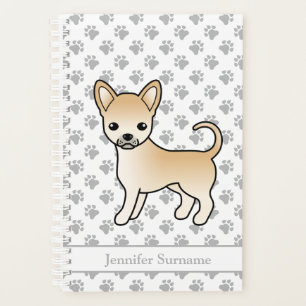 Agenda Perro Chihuahua de Pelaje Liso Cervato & Texto Per