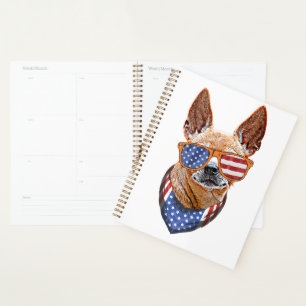 Agenda Perro Chihuahua Independencia Estadounidense 4 de 