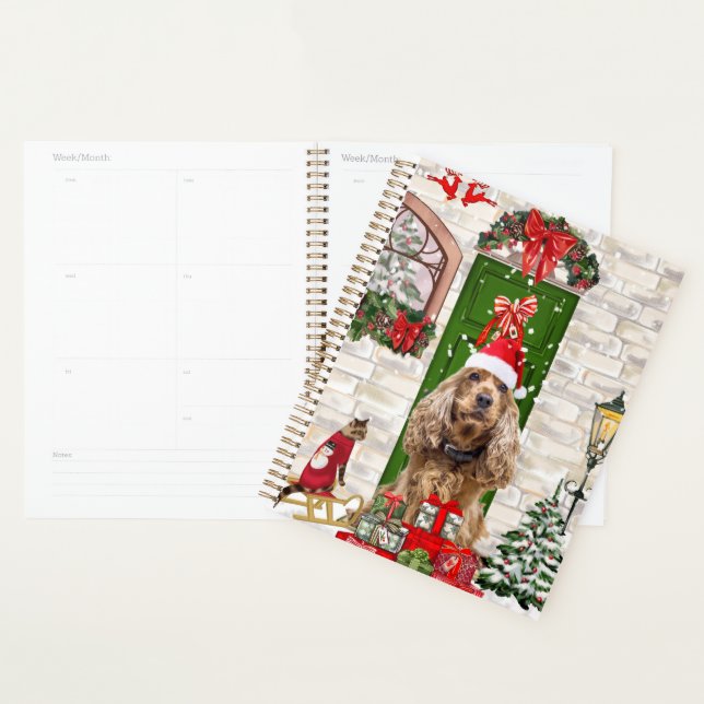 Agenda Perro Cocker Spaniel Navidad (Demostración)