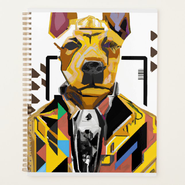 Agenda Perro con traje: Arte digital (Anverso)