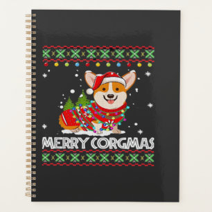 Agenda Perro Corgi Feliz Corgmas Santa Corgi Navidad Fea