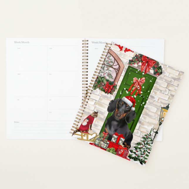 Agenda Perro Dachshund Navidad   (Demostración)