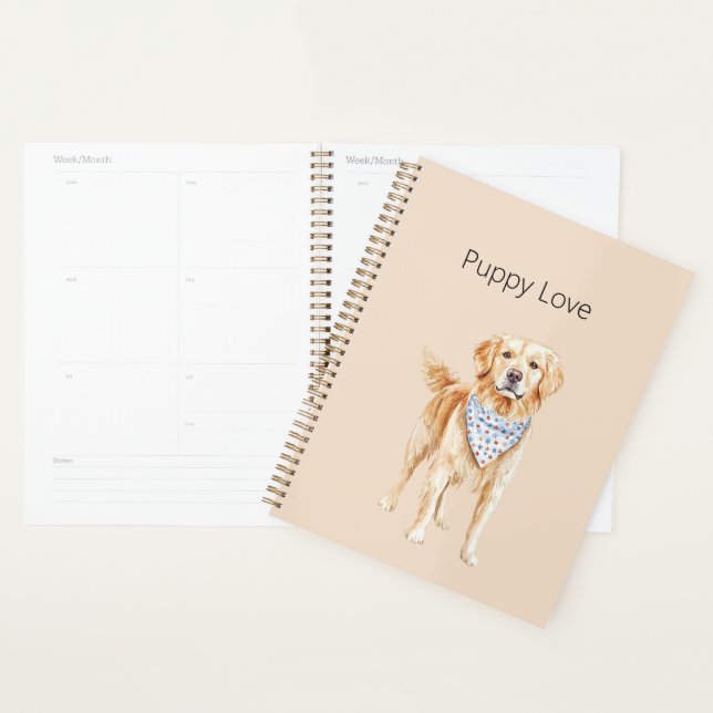 Agenda Perro de Crema Amor de Cachorro (Demostración)