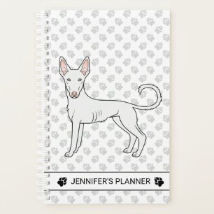 Agenda Perro de dibujos animados de raza Ibizan Hound de 